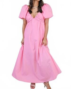 NEW ONE & ONLY all for the sun maxi dress in pink